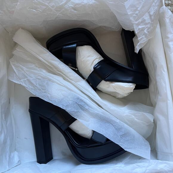 Alexander McQueen 120mm Heeled Sandal Sz 39 1/2 - Picture 10 of 11